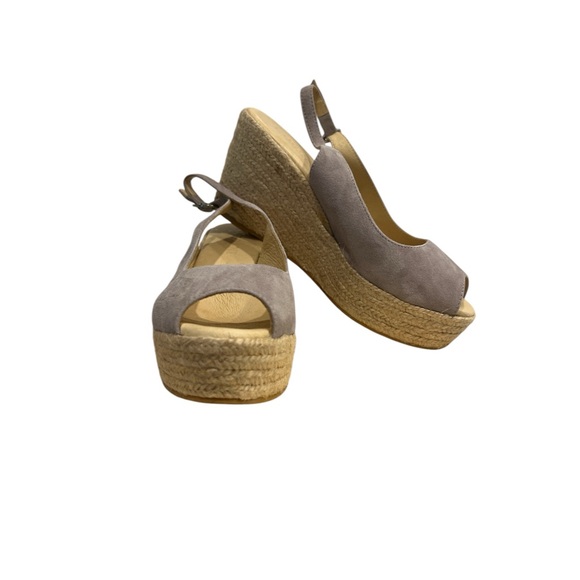 Women’s Cordani “Evan” Platform Espadrille Wedge in Gray - Picture 1 of 12